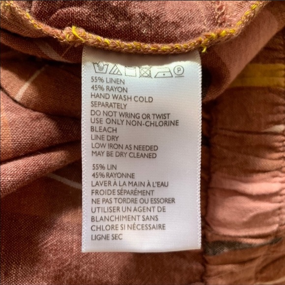 Urban Outfitters Striped Pink Linen Tube Romper S - Picture 7 of 7